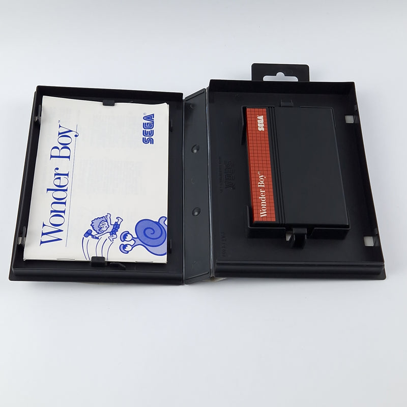 Sega Master System Spiel : Wonder Boy - OVP Anleitung Cartridge - Sehr gut