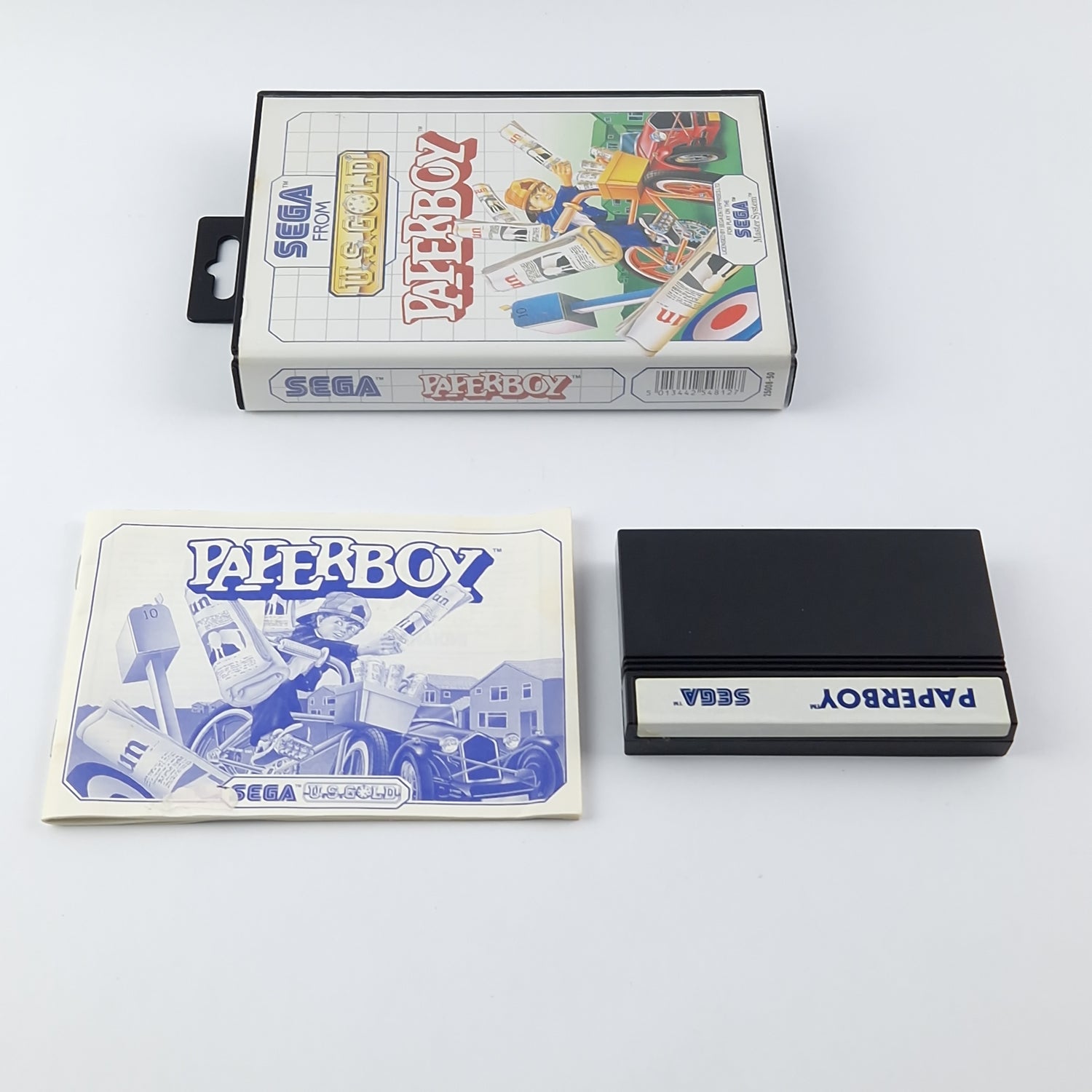 Sega Master System Game: Paperboy - Original Packaging Instructions Cartridge - Very good