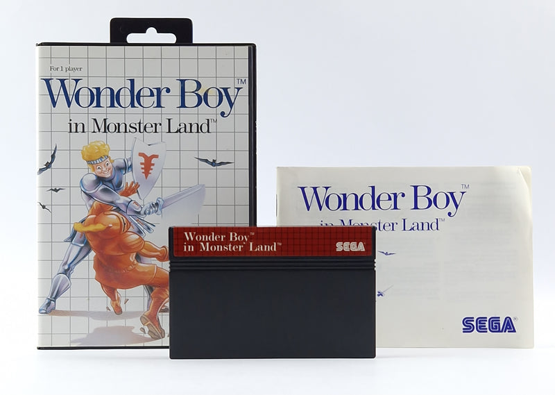 Sega Master System Spiel : Wonder Boy in Monster Land - OVP Anleitung Modul