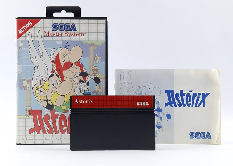 Sega Master System Spiel : Asterix - OVP Anleitung Modul - PAL Game Gut