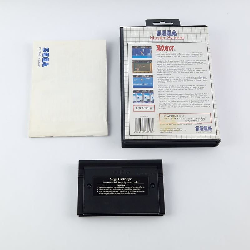 Sega Master System Game: Asterix - OVP Instructions Module - PAL Game Good