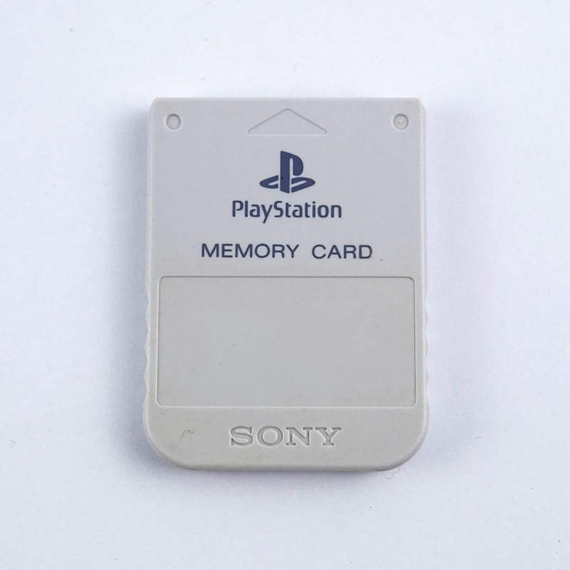Sony Playstation 1 PSone Memory Card : Original Speicherkarte HELLGRAU