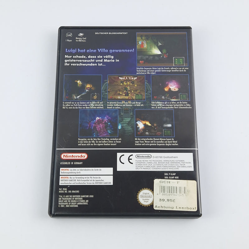 Nintendo Gamecube Spiel : Luigi´s Mansion - OVP Anleitung CD PAL - Gut