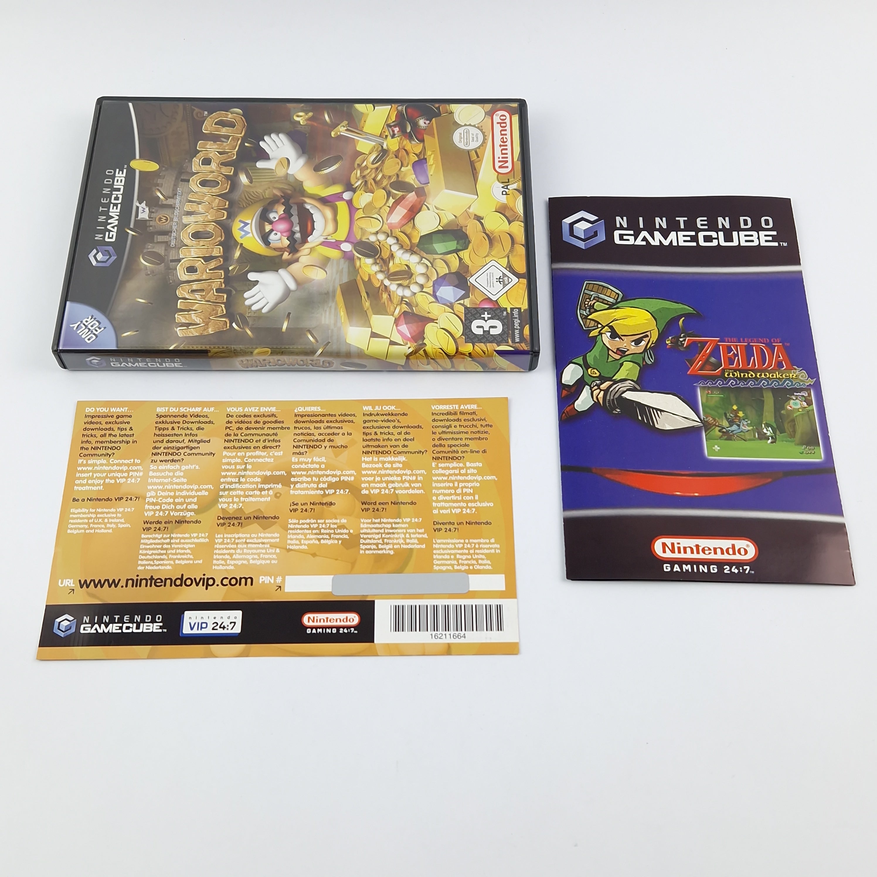 Nintendo Gamecube Spiel : WarioWorld - OVP ohne Anleitung CD PAL Game