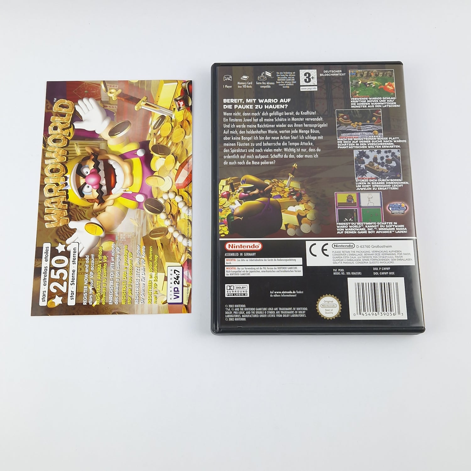 Nintendo Gamecube Spiel : WarioWorld - OVP ohne Anleitung CD PAL Game