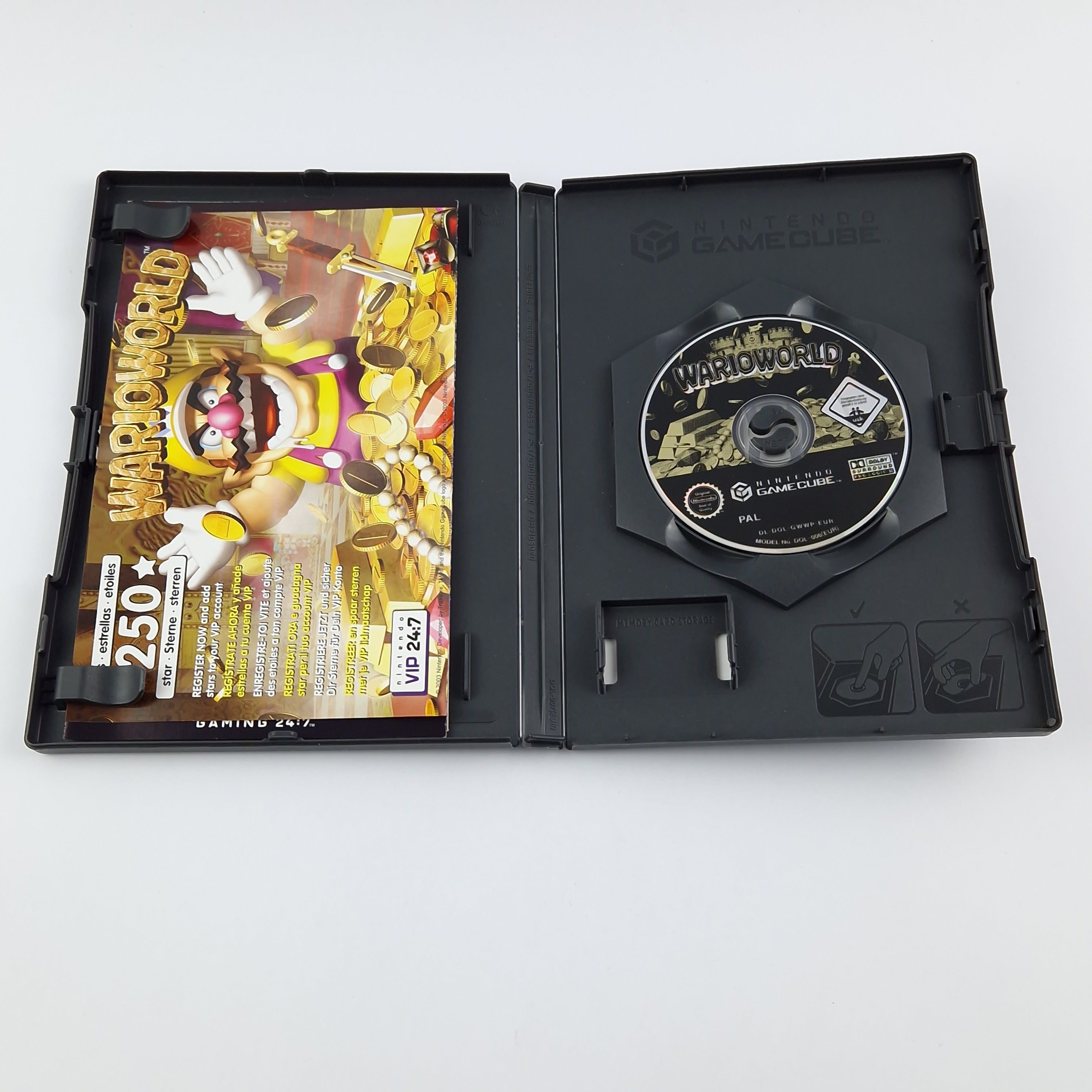 Nintendo Gamecube Spiel : WarioWorld - OVP ohne Anleitung CD PAL Game