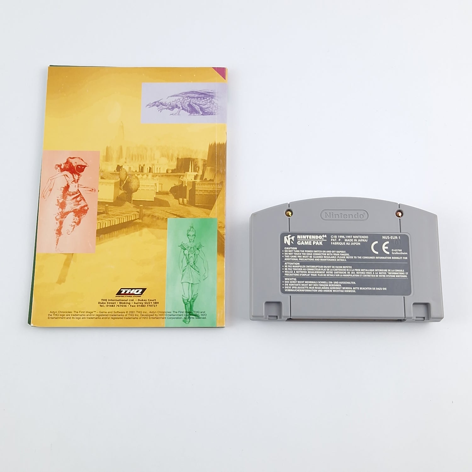 Nintendo 64 Spiel : Aidyn Chronicles The First Mage - OVP Anleitung Modul N64