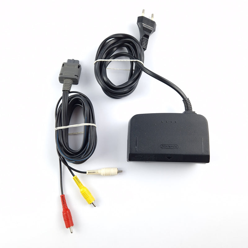 Nintendo 64 Konsole mit 2 originalen Controllern und Anschlusskabel - N64 PAL