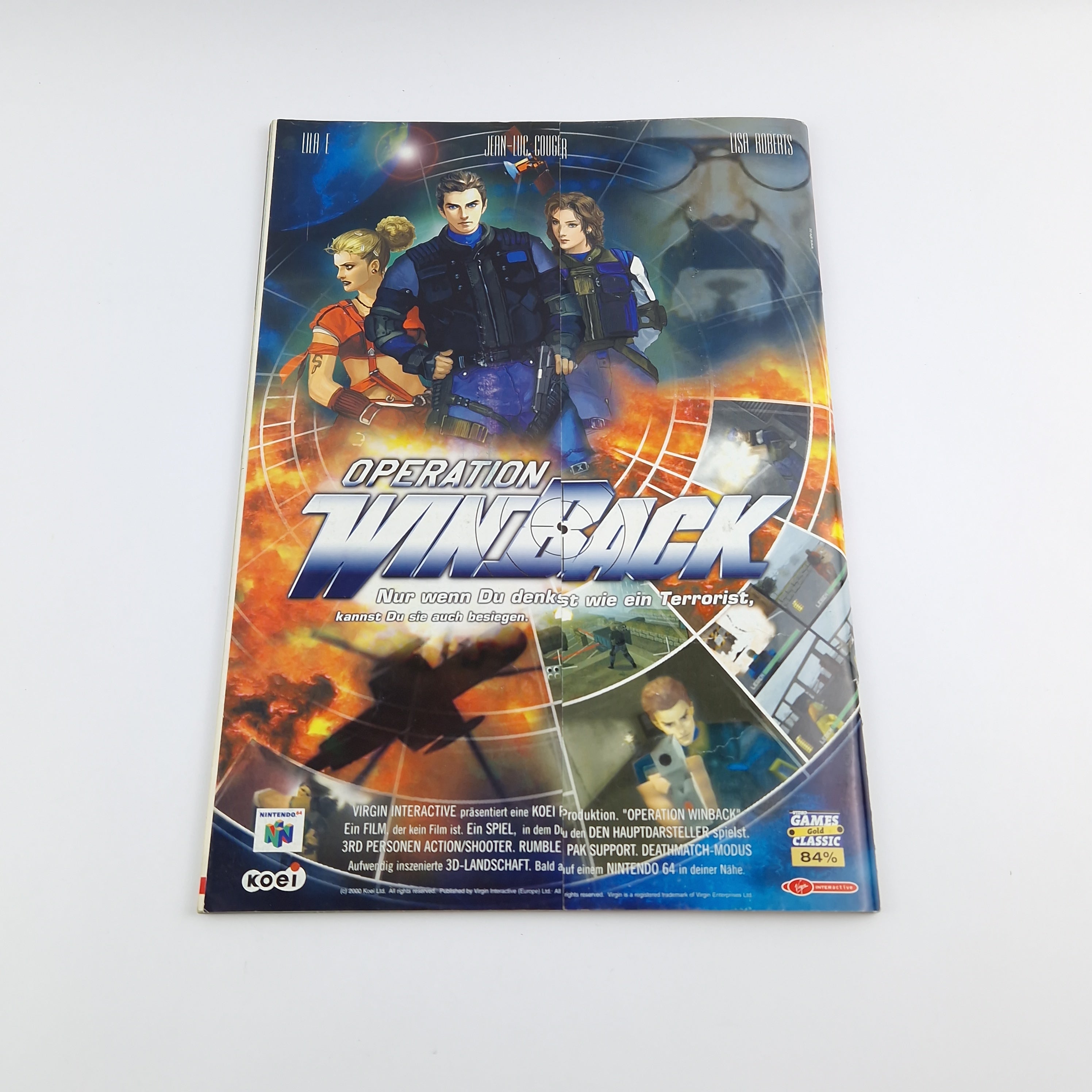 100% Nintendo TOTAL! Magazin - 8/2000 August mit Riesen Poster - Zeitschrift