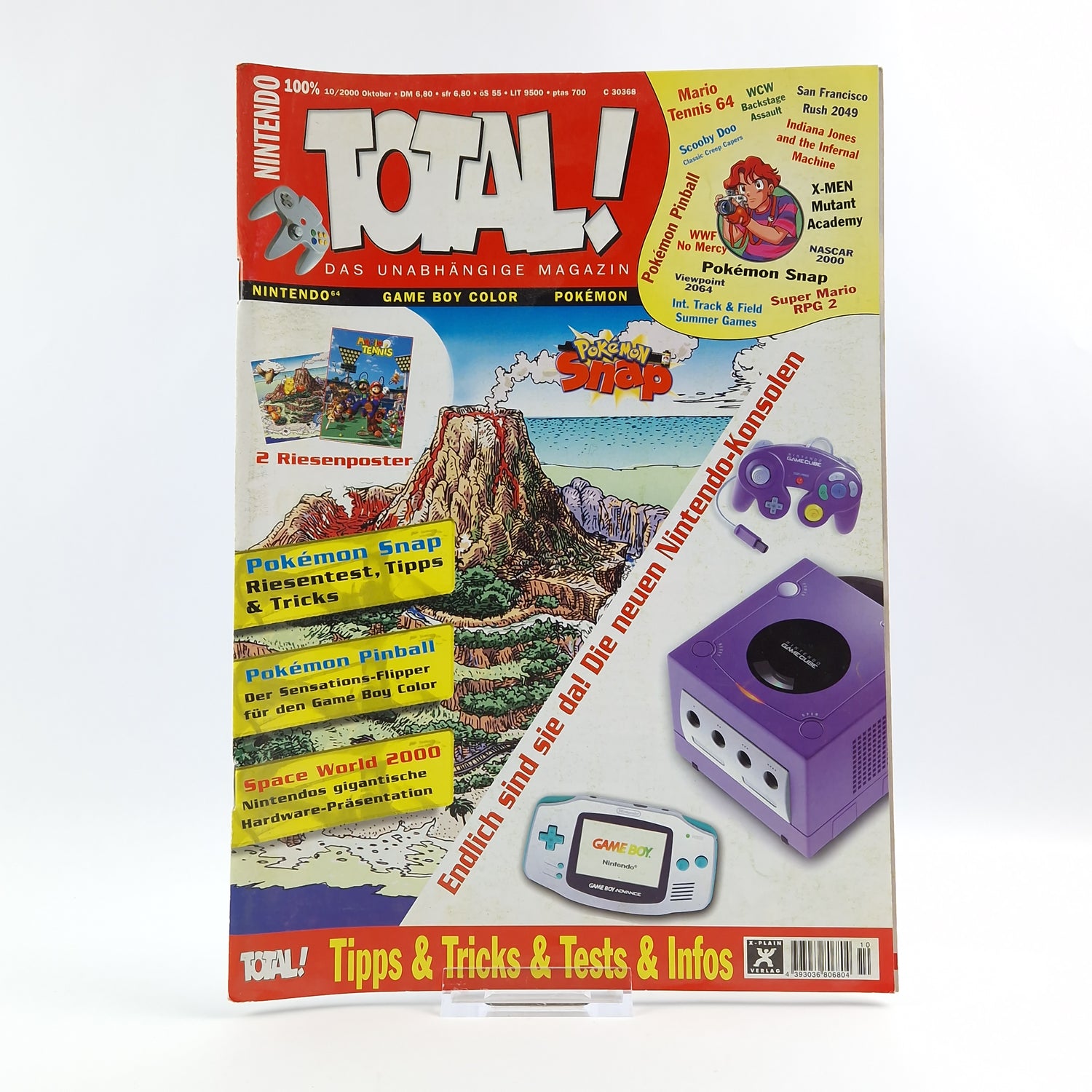 100% Nintendo TOTAL! Magazin - 10/2000 Oktober mit Riesen Poster - Zeitschrift