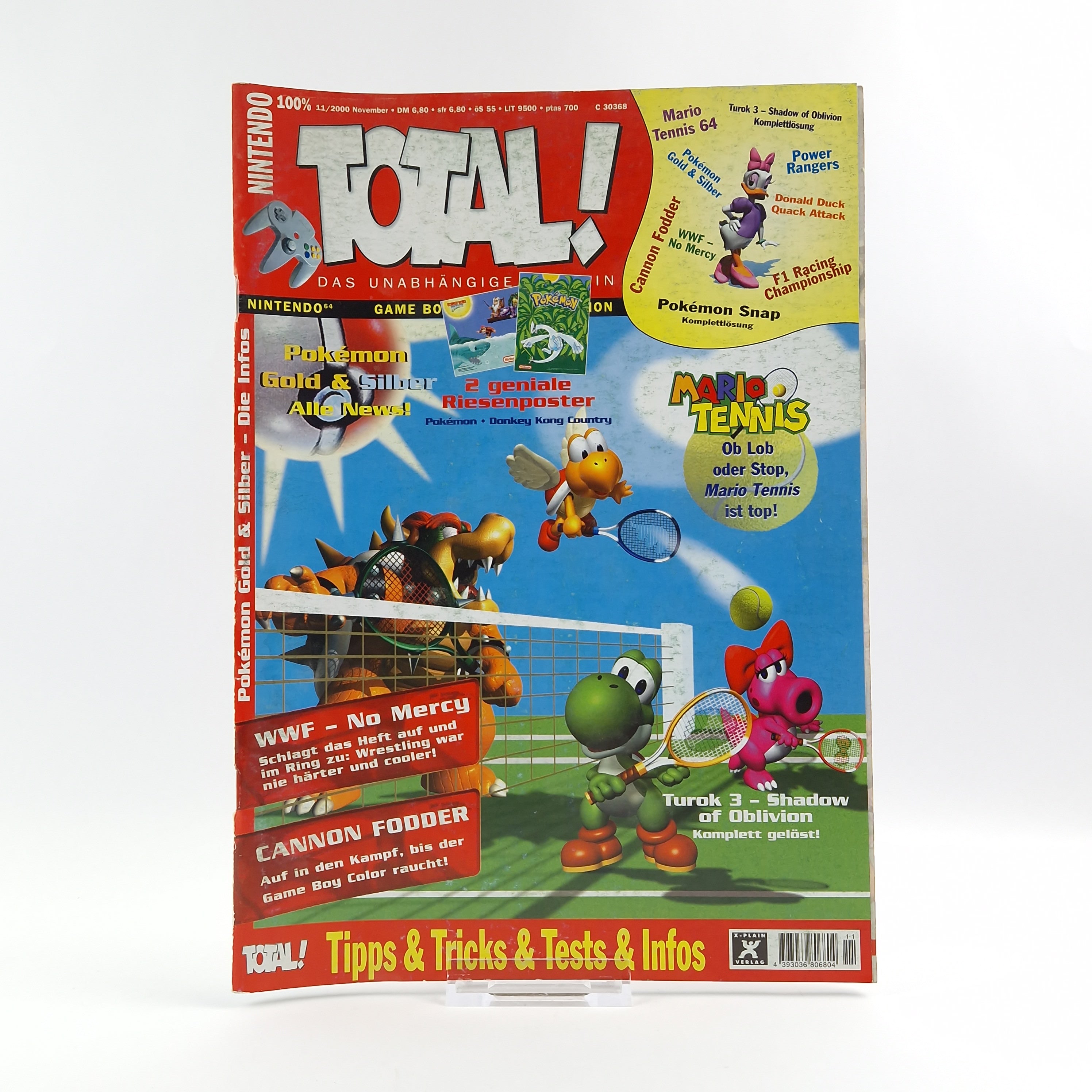 100% Nintendo TOTAL! Magazin - 11/2000 November mit Riesen Poster - Zeitschrift