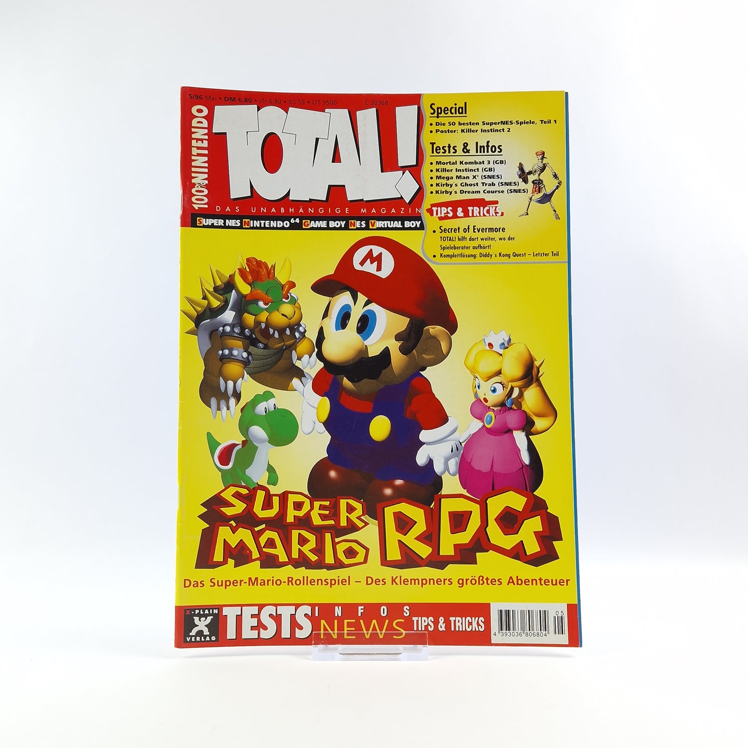 100% Nintendo TOTAL! Magazine: 5/96 May with poster - magazine 1996