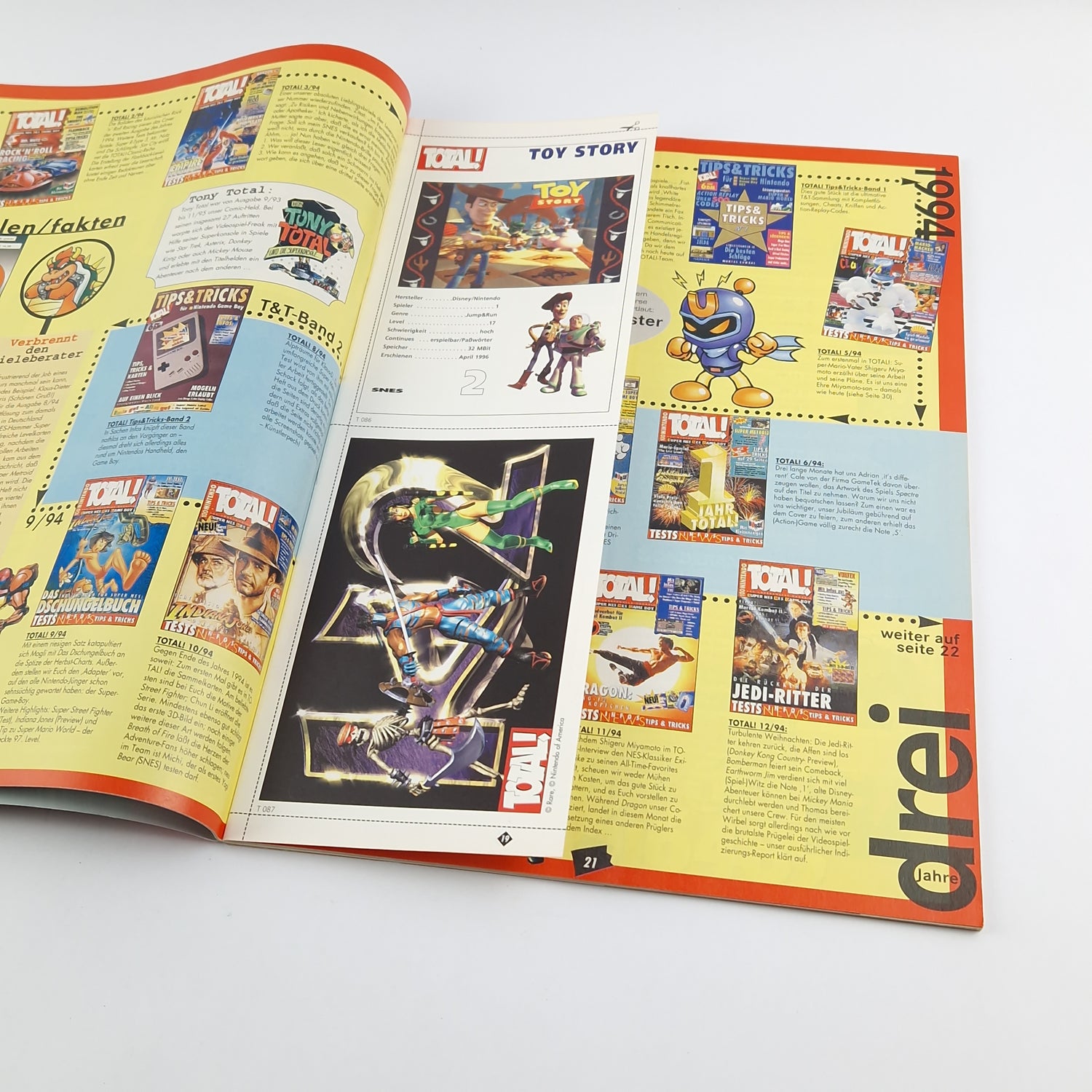 100% Nintendo TOTAL! Magazine: June 6/96 with poster - magazine 1996