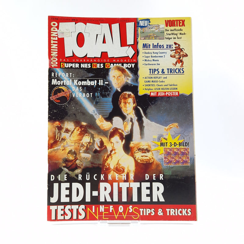 100% Nintendo TOTAL! Magazine: December 12/94 with poster - magazine 1994