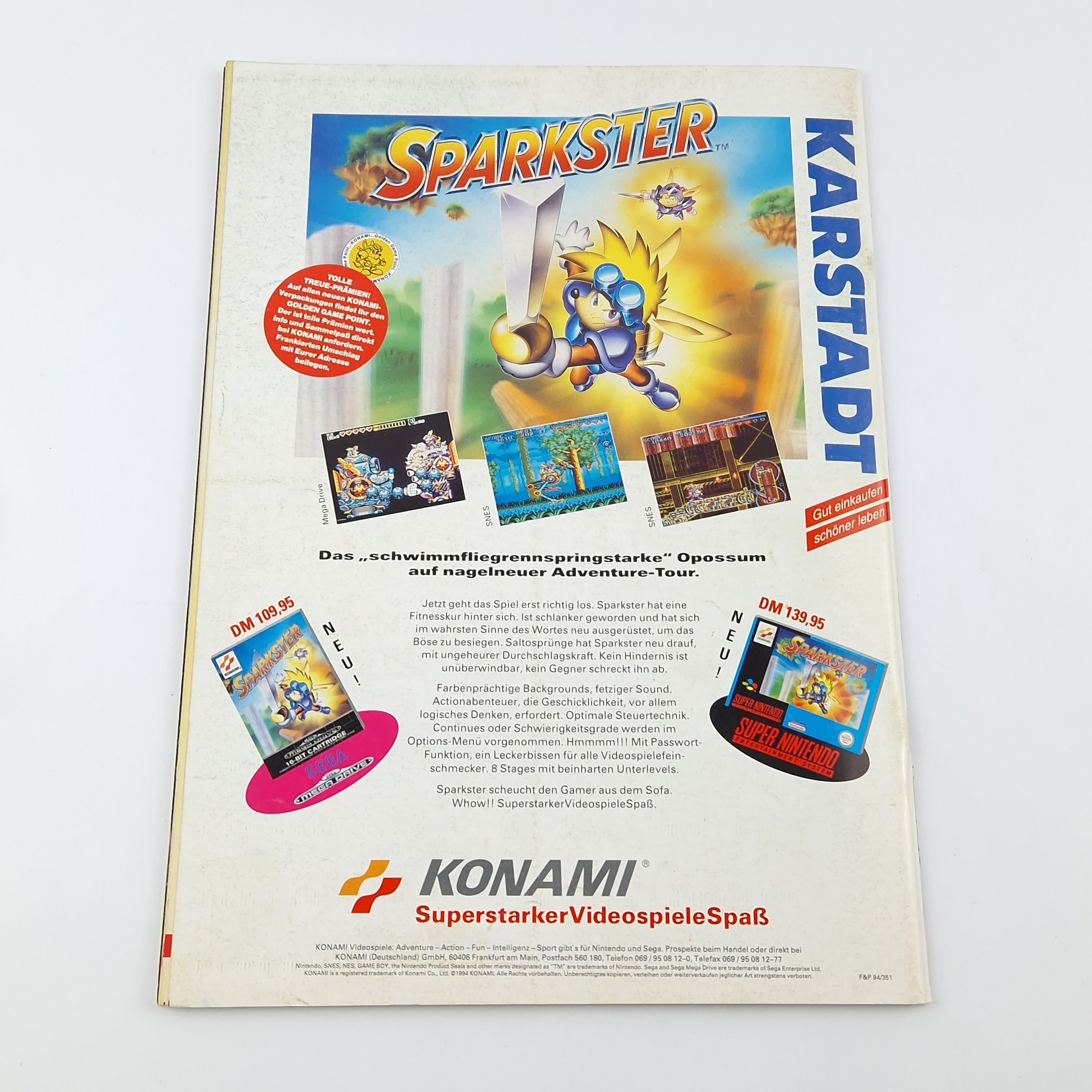 100% Nintendo TOTAL! Magazin : 12/94 Dezember mit Poster - Zeitschrift 1994
