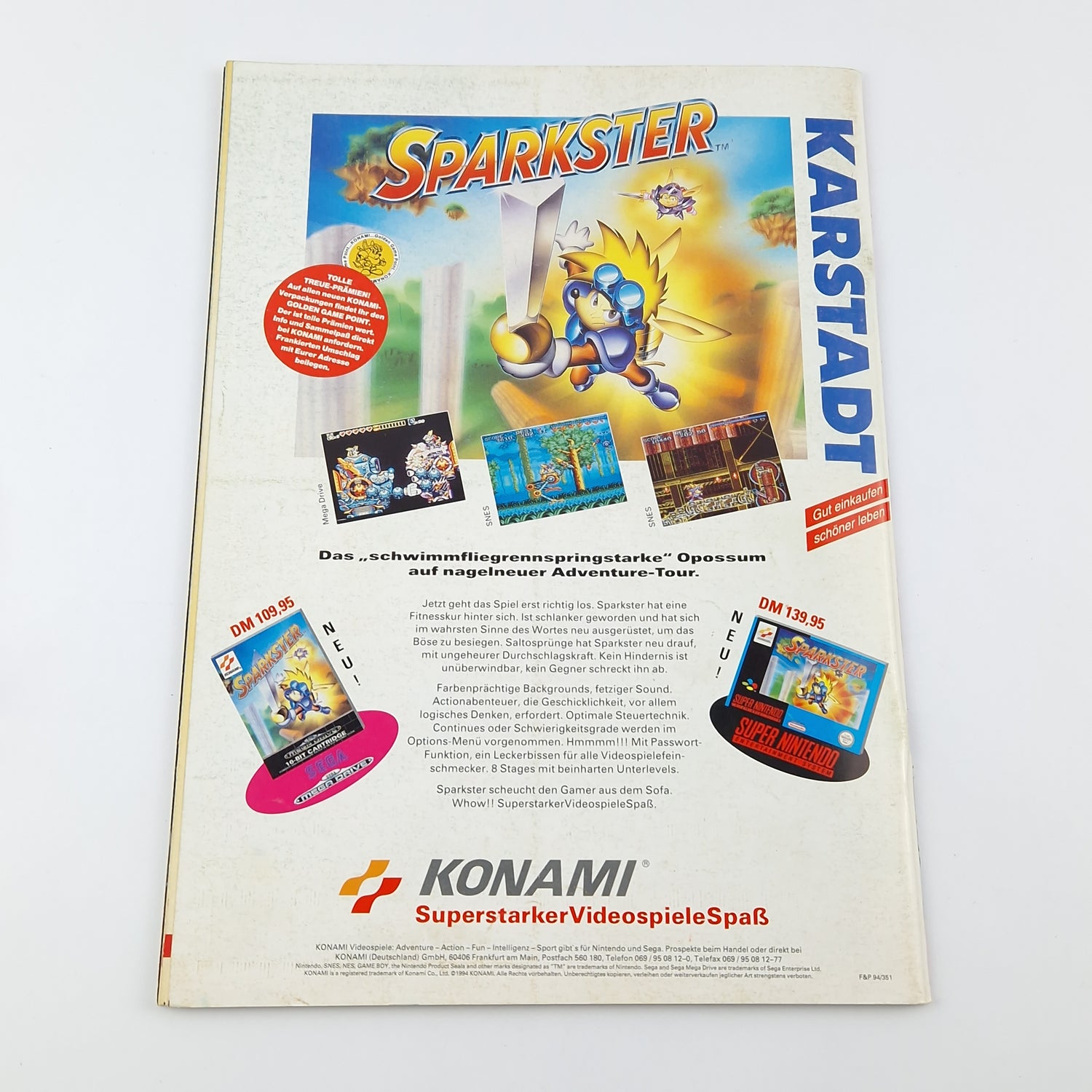 100% Nintendo TOTAL! Magazine: December 12/94 with poster - magazine 1994