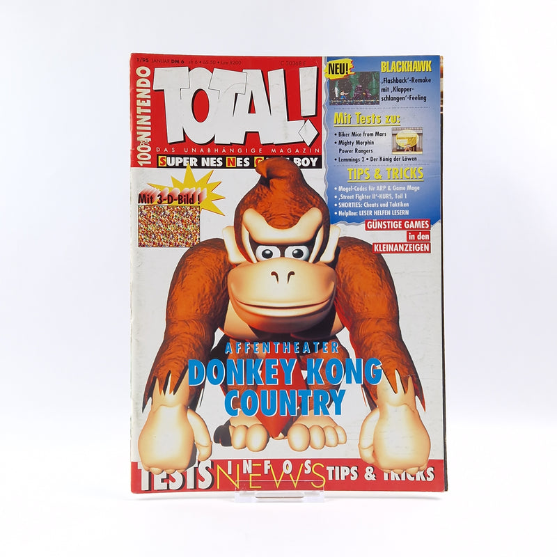 100% Nintendo TOTAL! Magazine: 1/95 January with 3D picture - magazine 1995