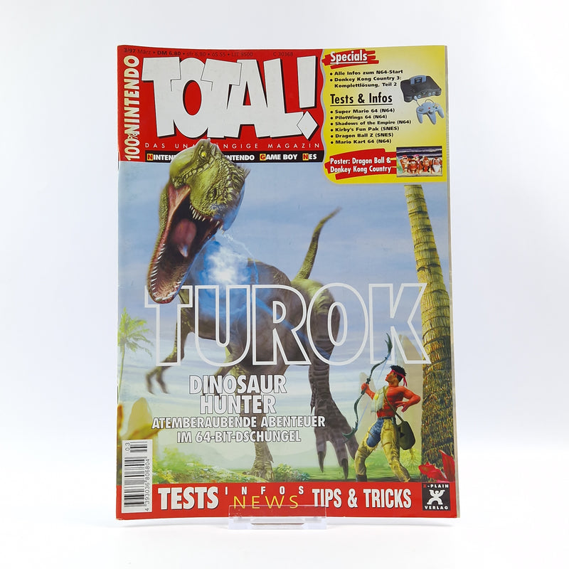 100% Nintendo TOTAL! Magazine: March 3/97 with poster - magazine 1997