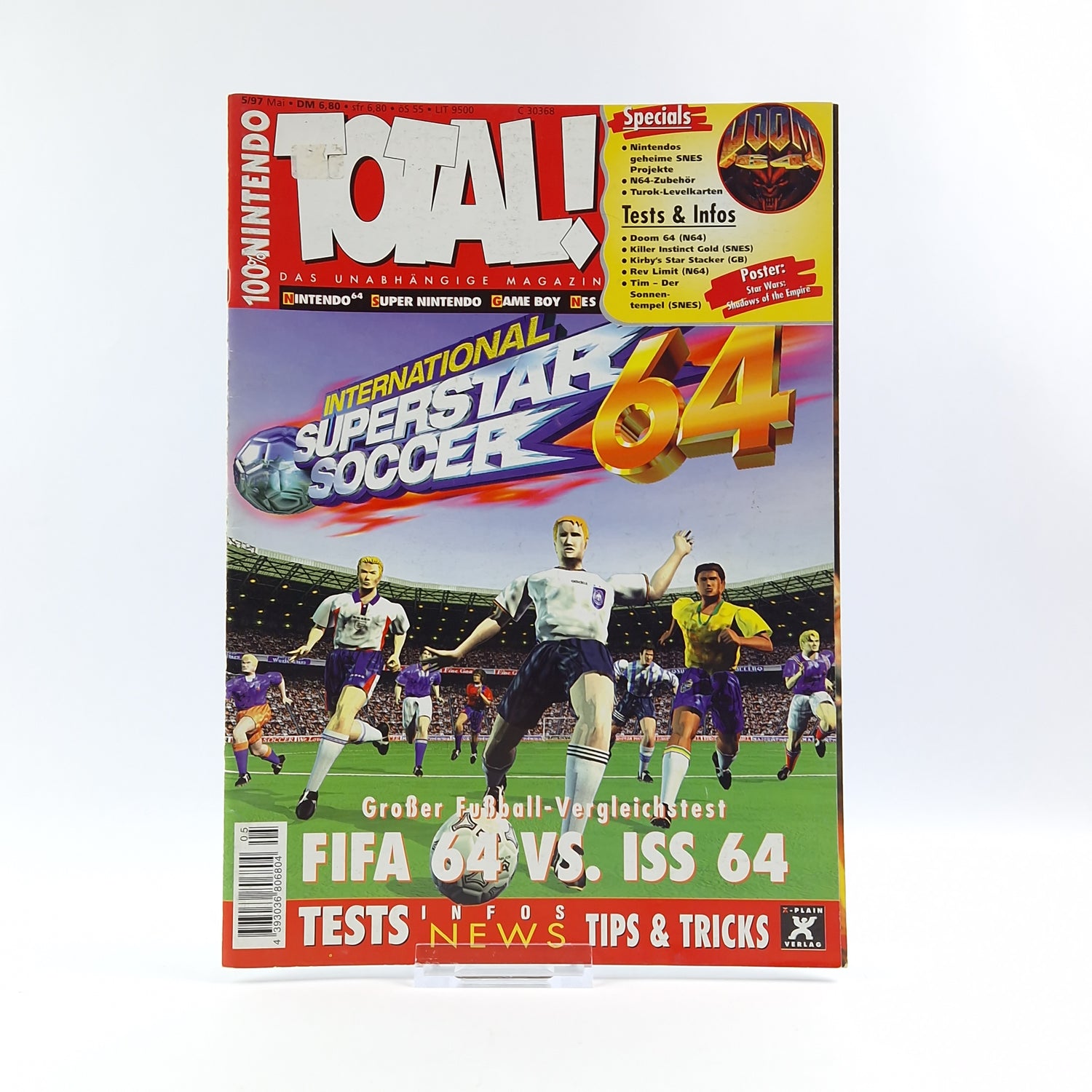 100% Nintendo TOTAL! Magazin : 5/97 Mai mit Poster - Zeitschrift 1997