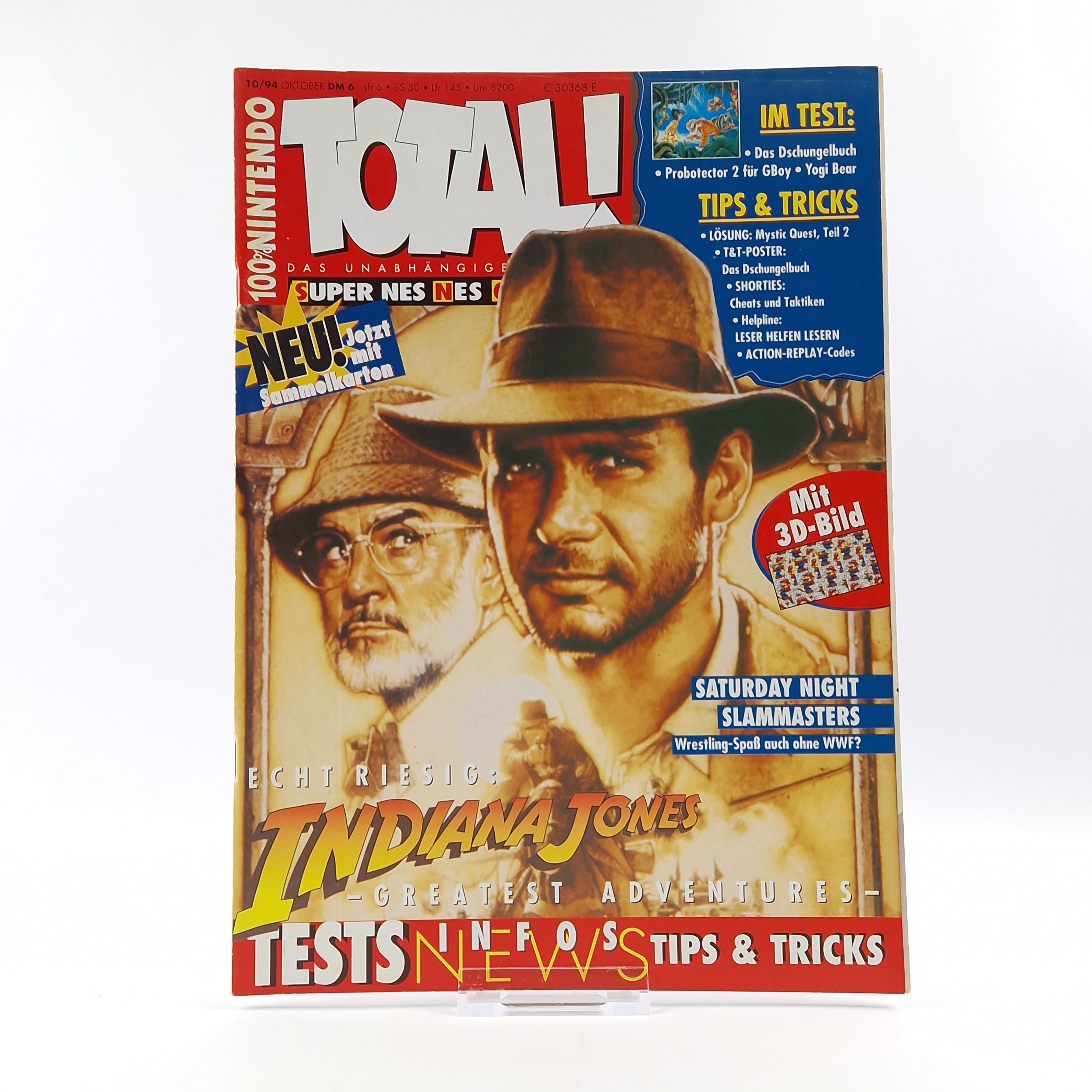 100% Nintendo TOTAL! Magazin : 10/94 Oktober mit 3D Bild - Zeitschrift 1994
