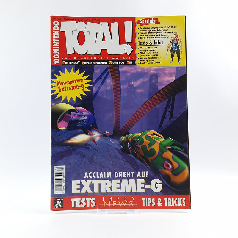 100% Nintendo TOTAL! Magazin : 7/97 Juli mit Riesenposter - Zeitschrift 1997