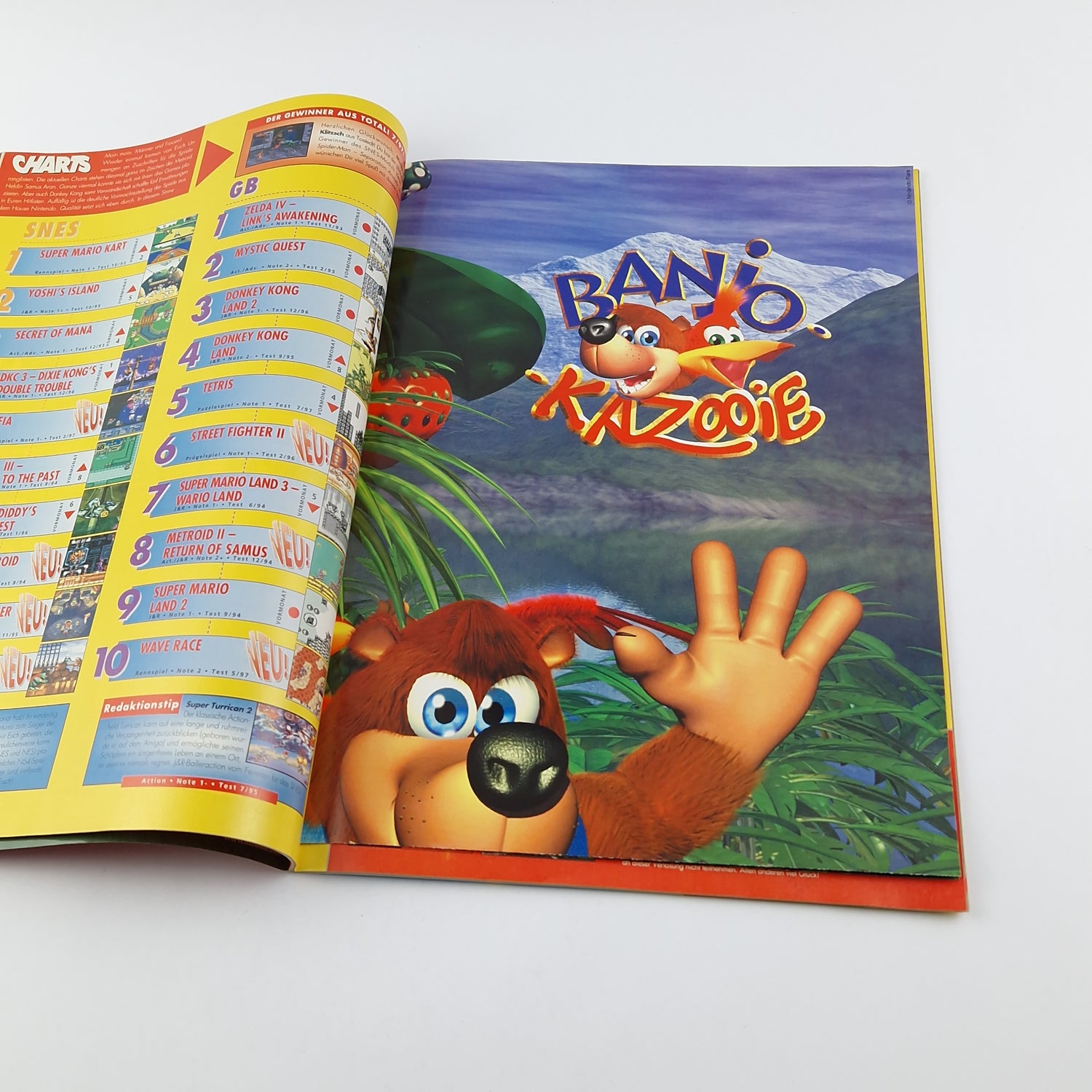 100% Nintendo TOTAL! Magazin : Banjo Kazooie - 8/97 August Zeitschrift Poster