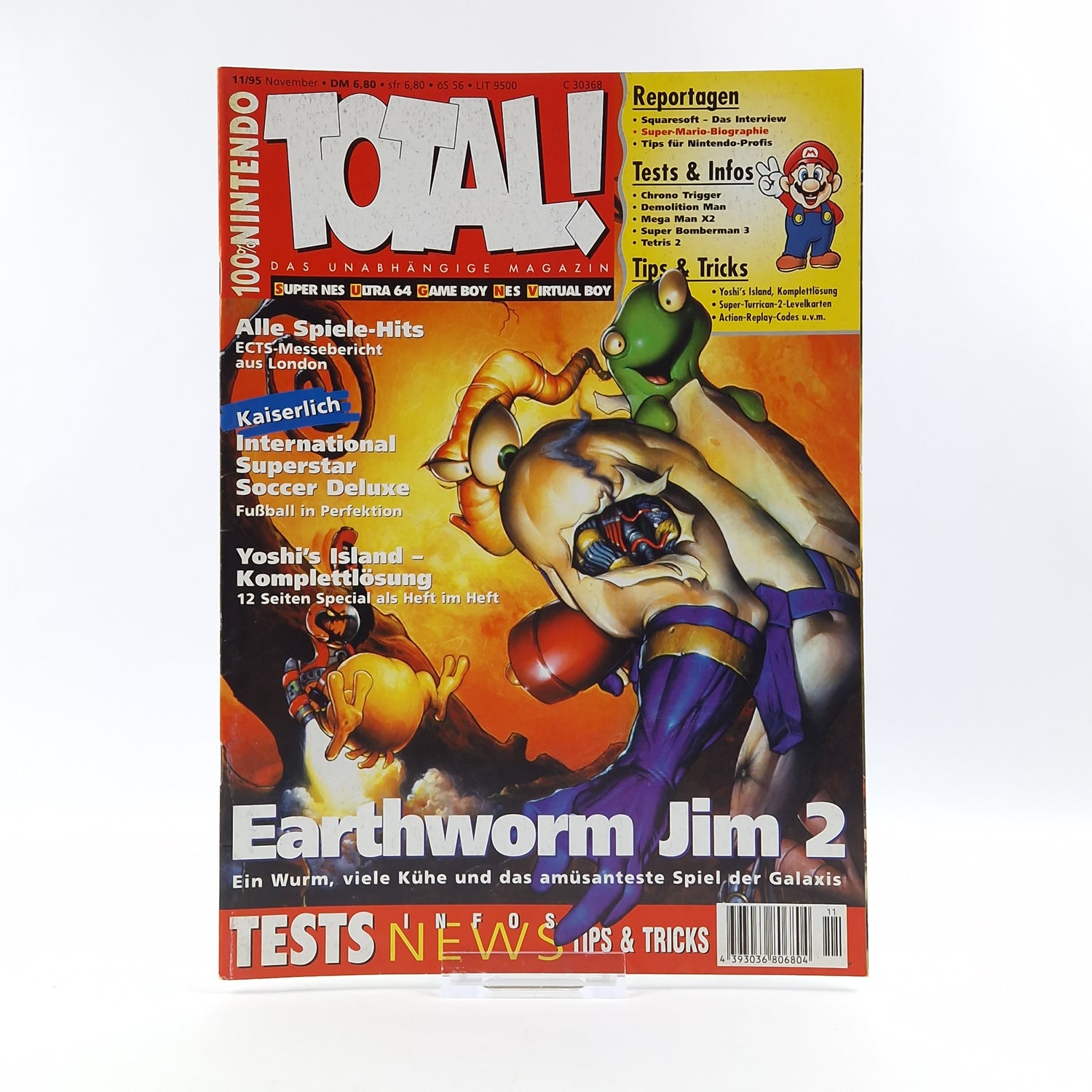 100% Nintendo TOTAL! Magazine: Earthworm Jim November 1995 - total magazine