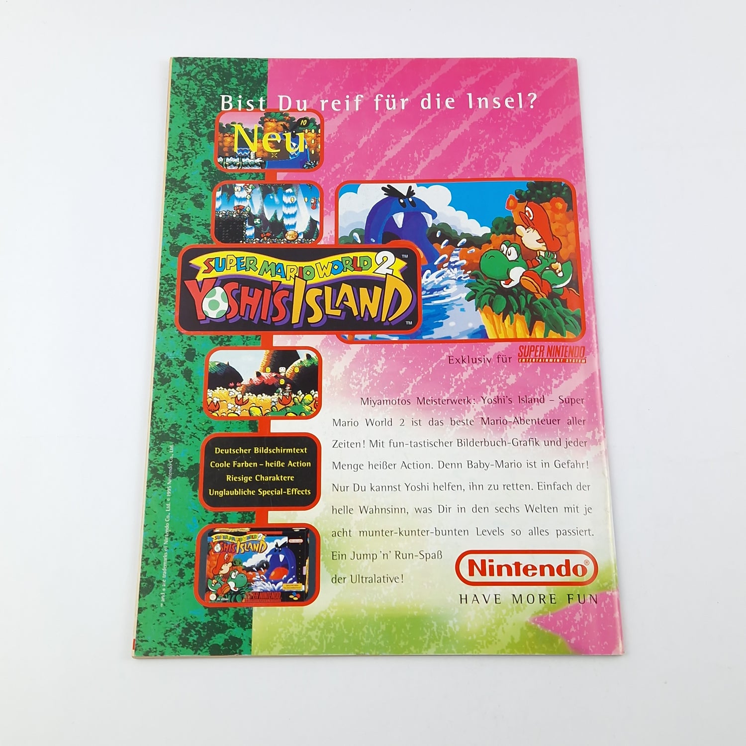 100% Nintendo TOTAL! Magazin : Earthworm Jim November 1995 - total Zeitschrift