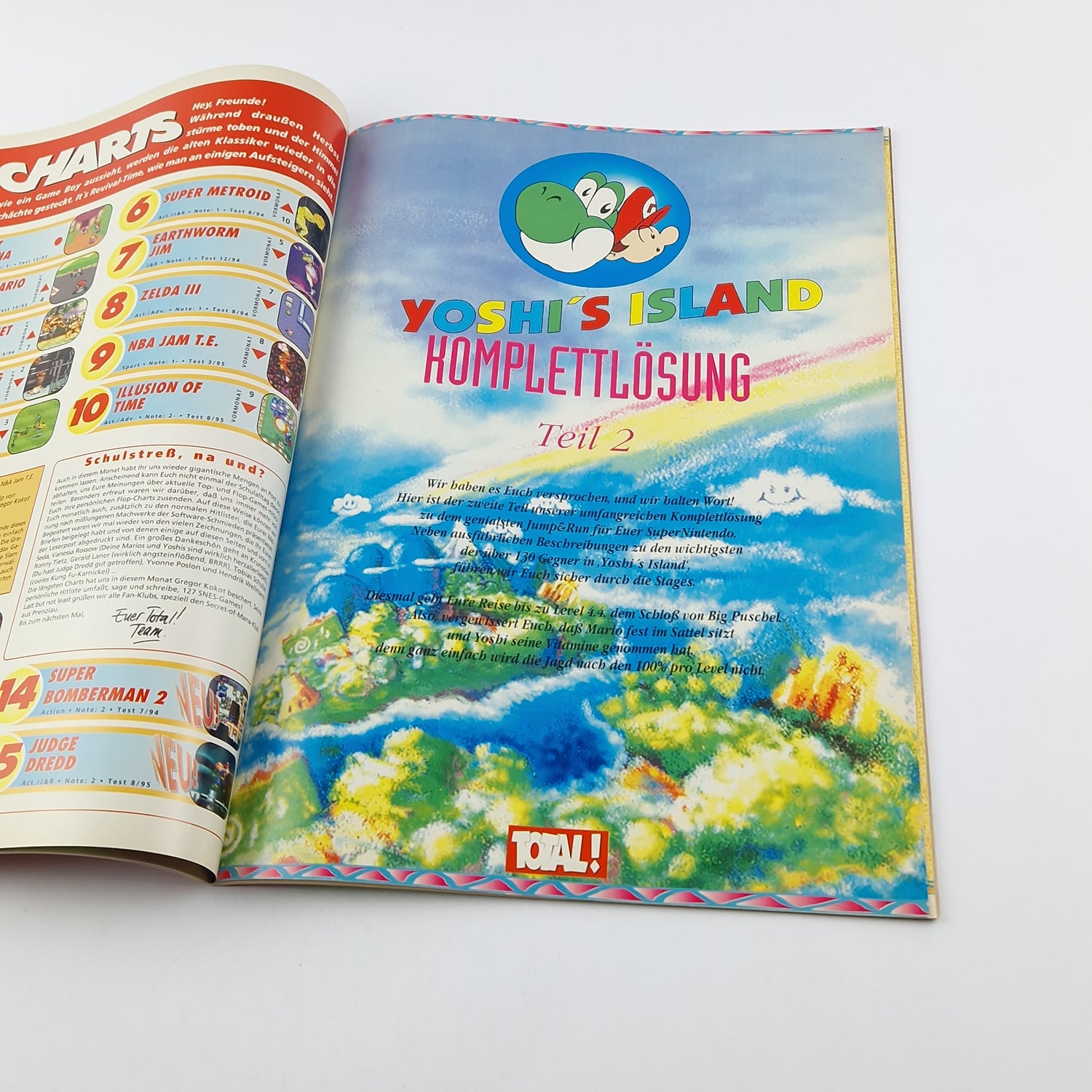 100% Nintendo TOTAL! Magazin : Earthworm Jim November 1995 - total Zeitschrift