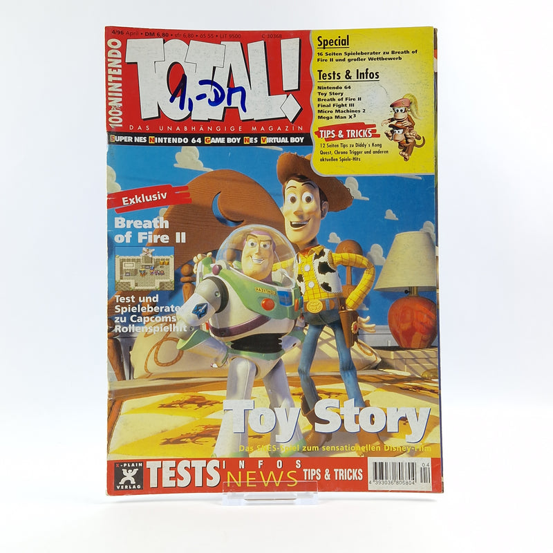 100% Nintendo TOTAL! Magazin : Toy Story April 1996 - total Zeitschrift