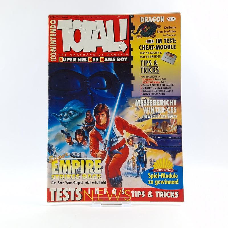 100% Nintendo TOTAL! Magazin : Super Star Wars März 1994 - total Zeitschrift