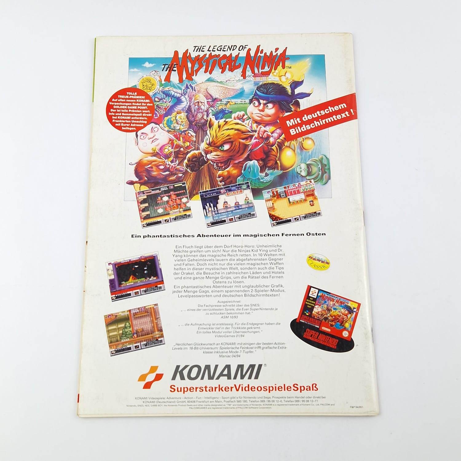 100% Nintendo TOTAL! Magazin : Familie Feuerstein April 1994 - total Zeitschrift