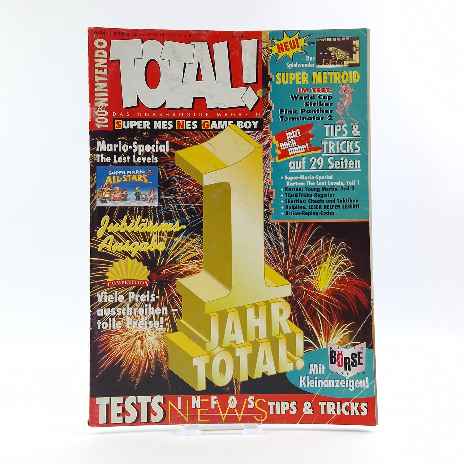 100% Nintendo TOTAL! Magazine: 1 year Total June 1994 - total magazine