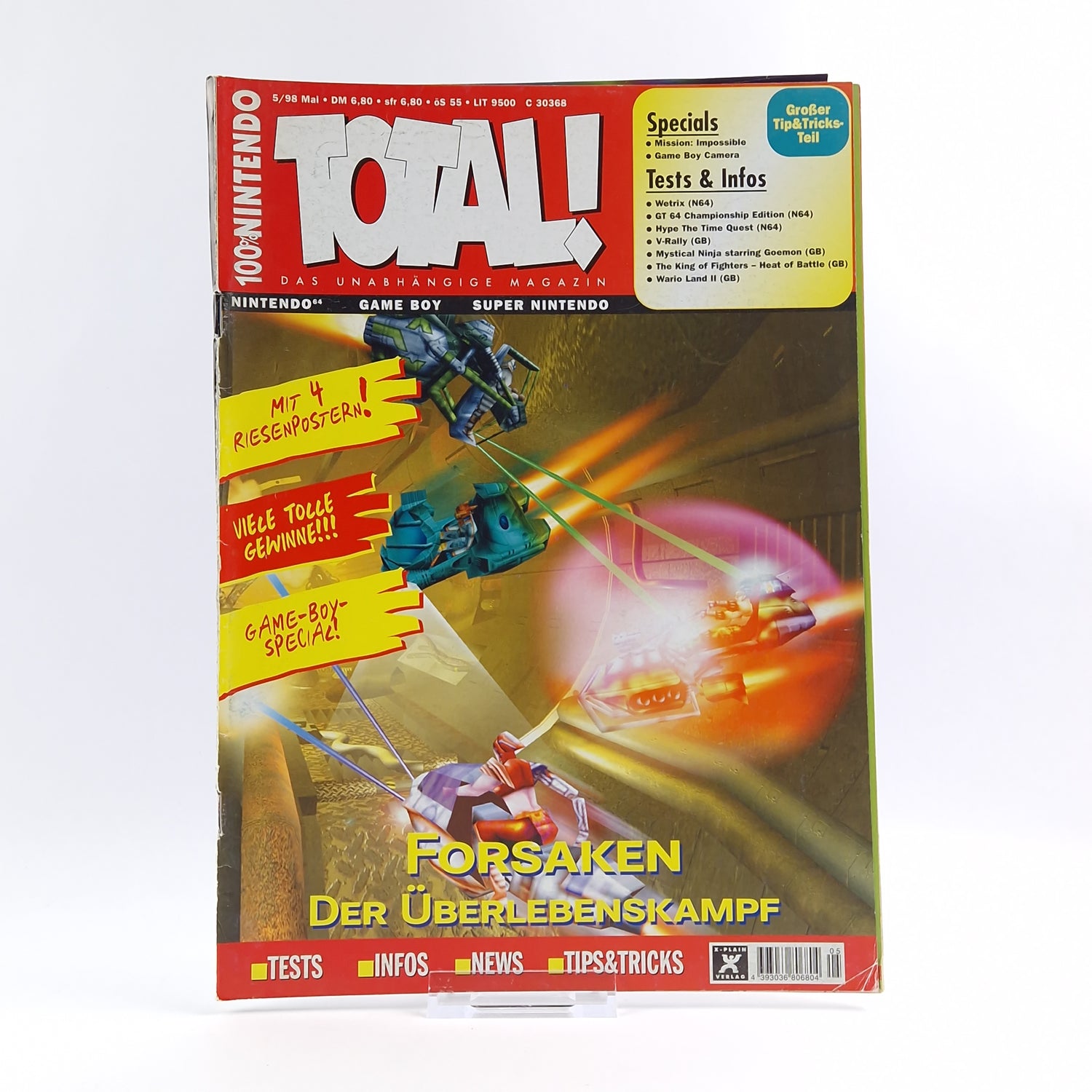 100% Nintendo TOTAL! Magazine: Forsaken May 1998 - total magazine