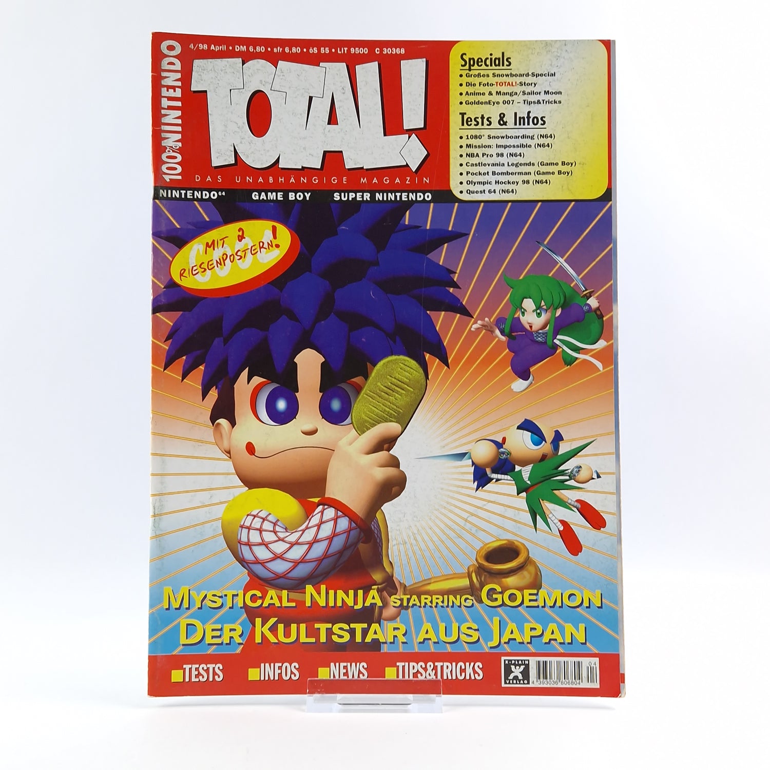 100% Nintendo TOTAL! Magazin : Mystical Ninja April 1998 - total Zeitschrift
