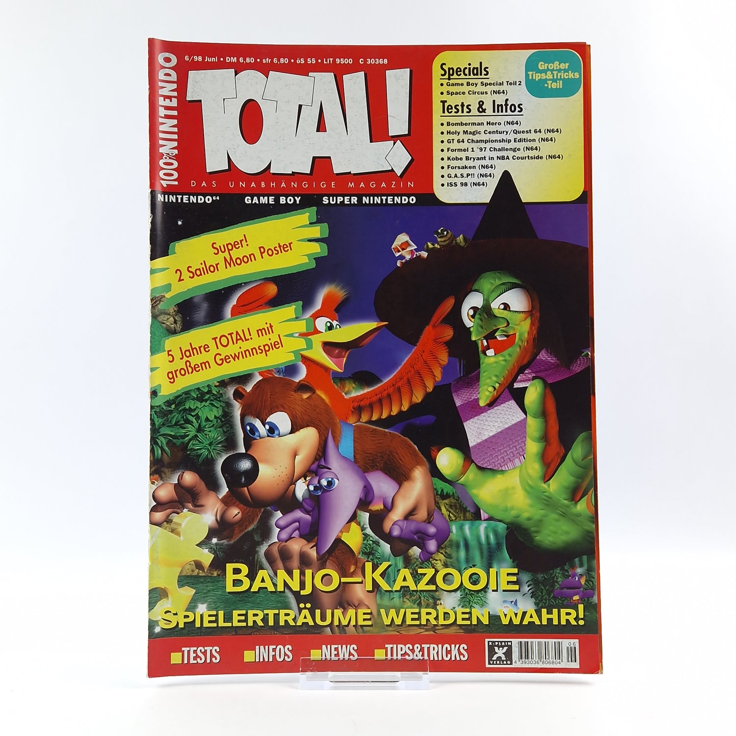 100% Nintendo TOTAL! Magazin : Banjo Kazooie Juni 1998 - total Zeitschrift