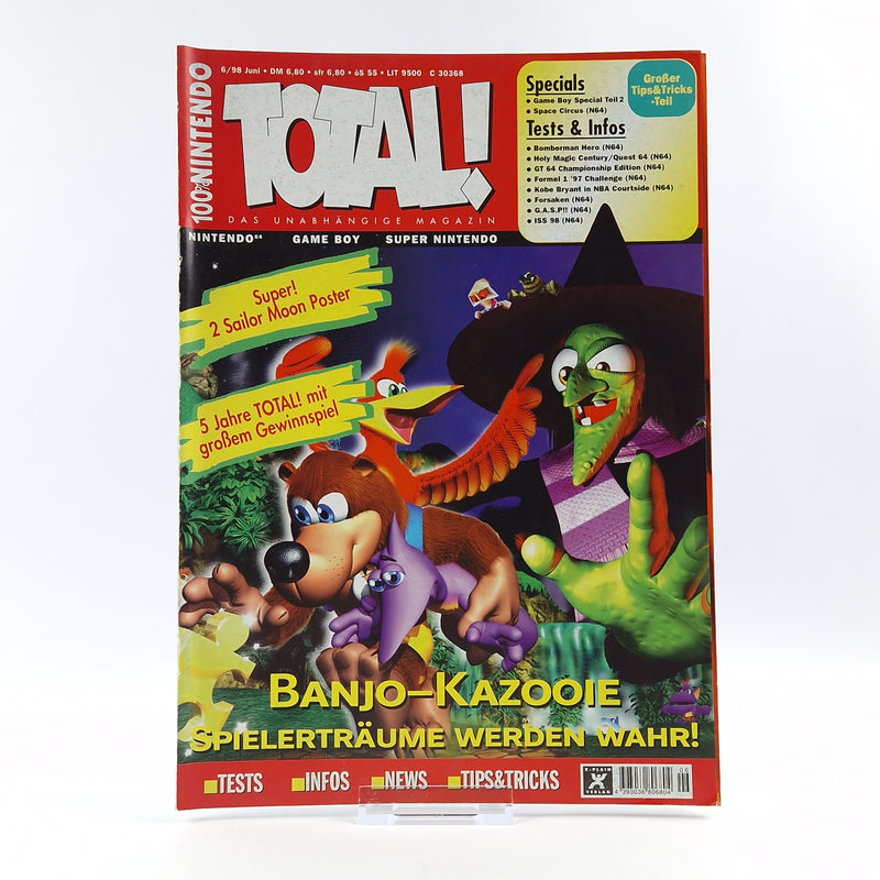 100% Nintendo TOTAL! Magazin : Banjo Kazooie Juni 1998 - total Zeitschrift