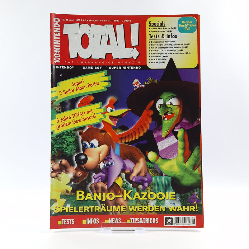 100% Nintendo TOTAL! Magazine: Banjo Kazooie June 1998 - total magazine