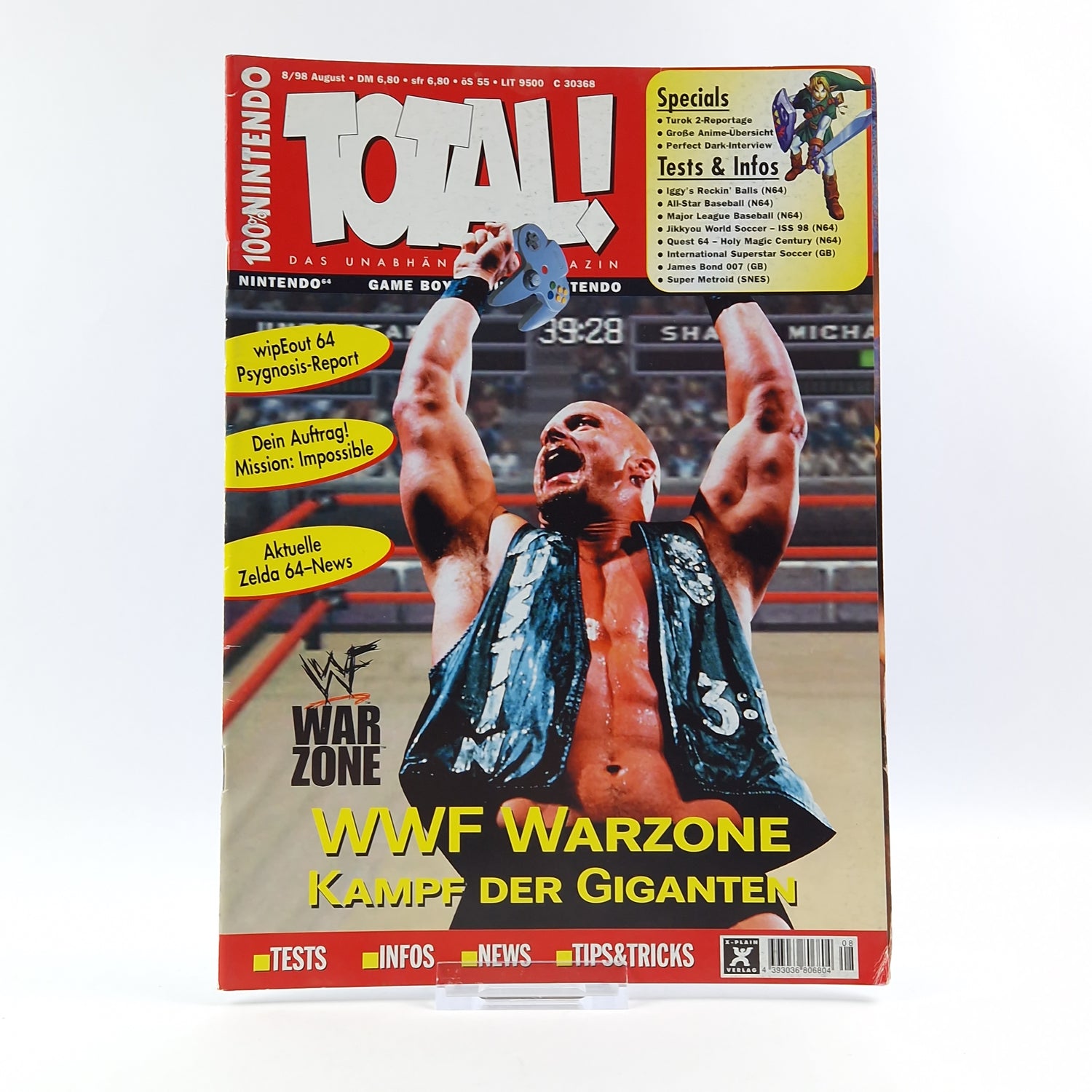 100% Nintendo TOTAL! Magazin : WWF Warzone August 1998 - total Zeitschrift