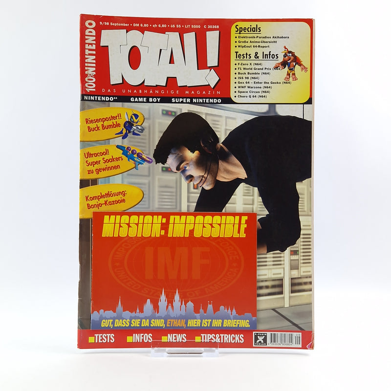 100% Nintendo TOTAL! Magazin : Mission Impossible Sep. 1998 - total Zeitschrift