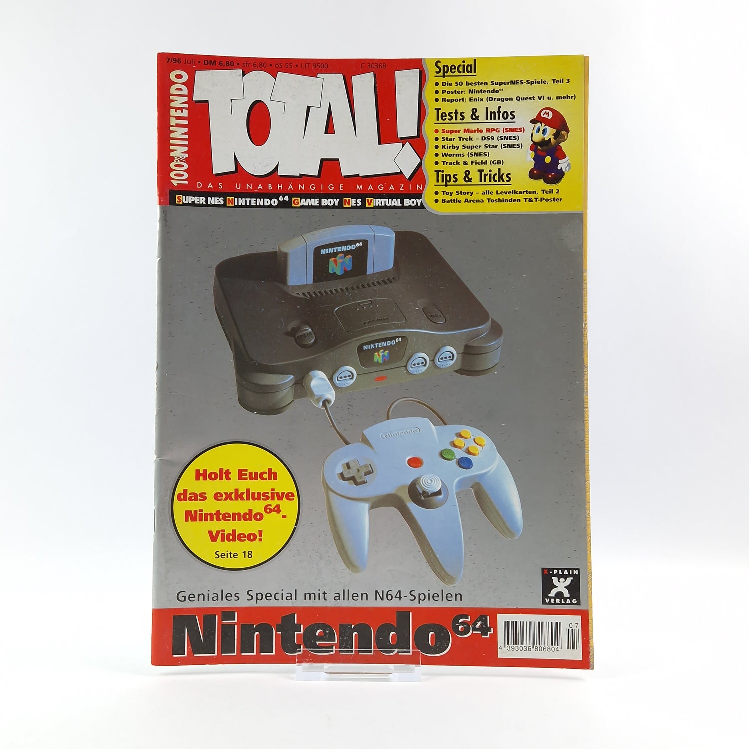 100% Nintendo TOTAL! Magazin : Juli 1996 - total Zeitschrift