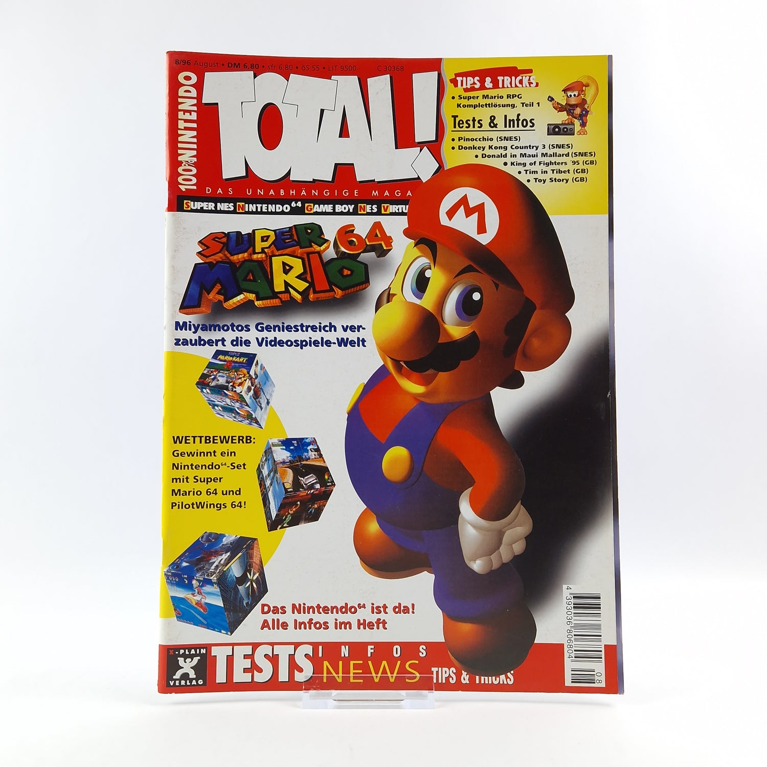 100% Nintendo TOTAL! Magazin : Super Mario 64 August 1996 - total Zeitschrift