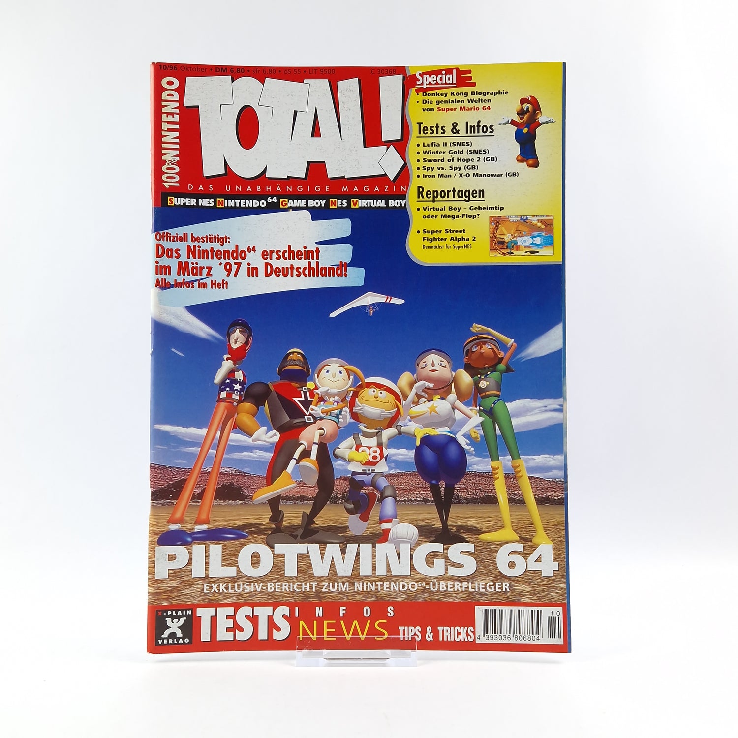 100% Nintendo TOTAL! Magazin : Pilotwings Oktober 1996 - total Zeitschrift