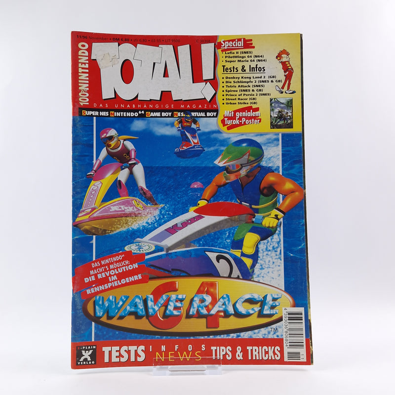 100% Nintendo TOTAL! Magazin : Wave Race 64 November 1996 - total Zeitschrift