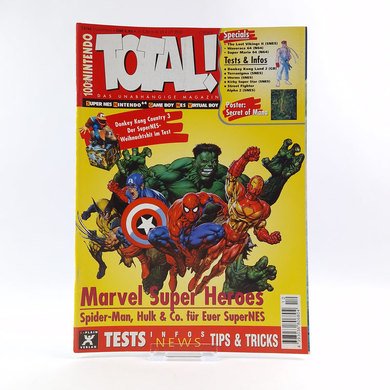 100% Nintendo TOTAL! Magazine: Marvel Super Heroes Dec 1996 - total magazine