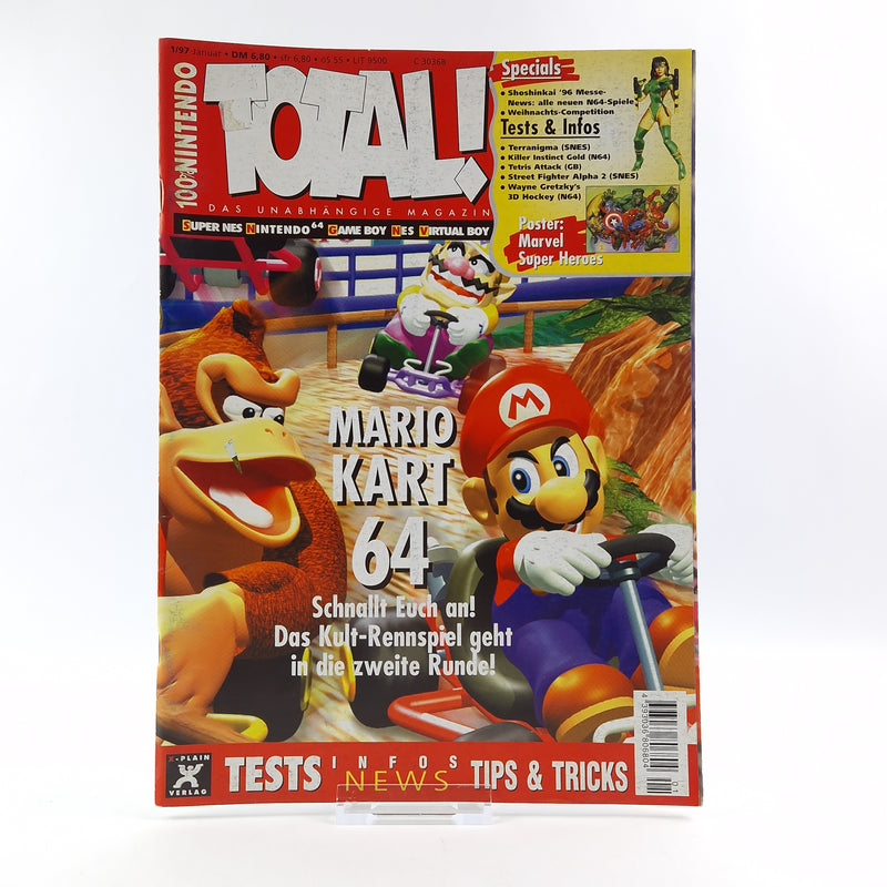 100% Nintendo TOTAL! Magazine: Mario Kart 64 January 1997 - total magazine