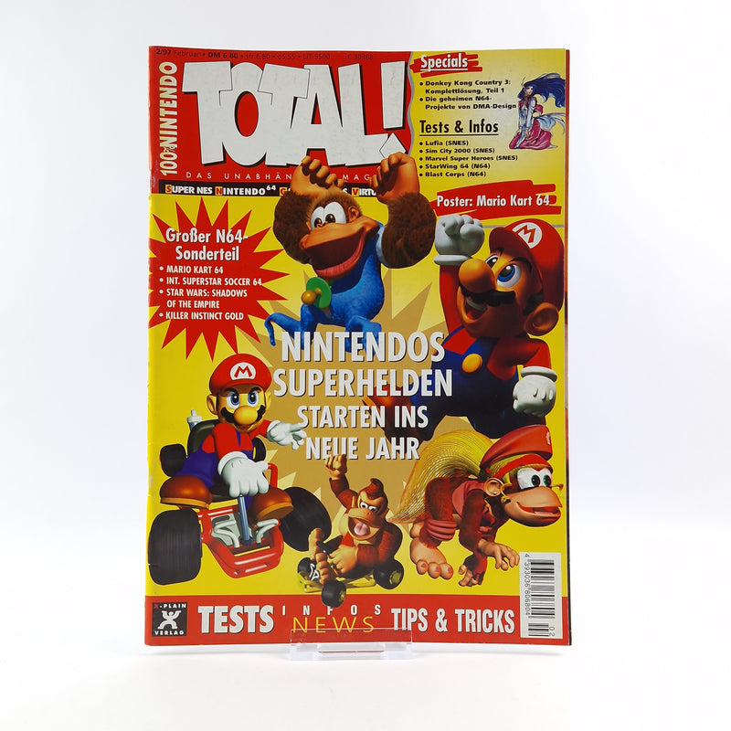 100% Nintendo TOTAL! Magazin : Nintendos Superhelden Feb 1997 total Zeitschrift