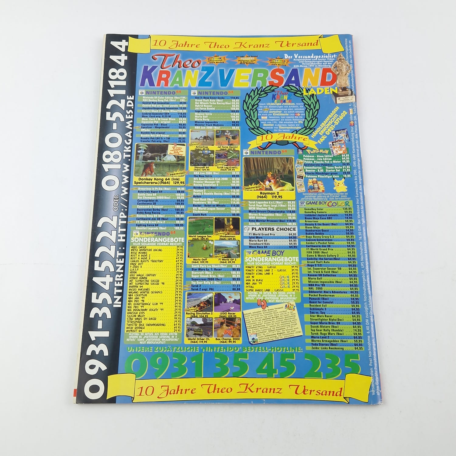 100% Nintendo TOTAL! Magazin : Donkey Kong 64 Dezember 1999 - total Zeitschrift