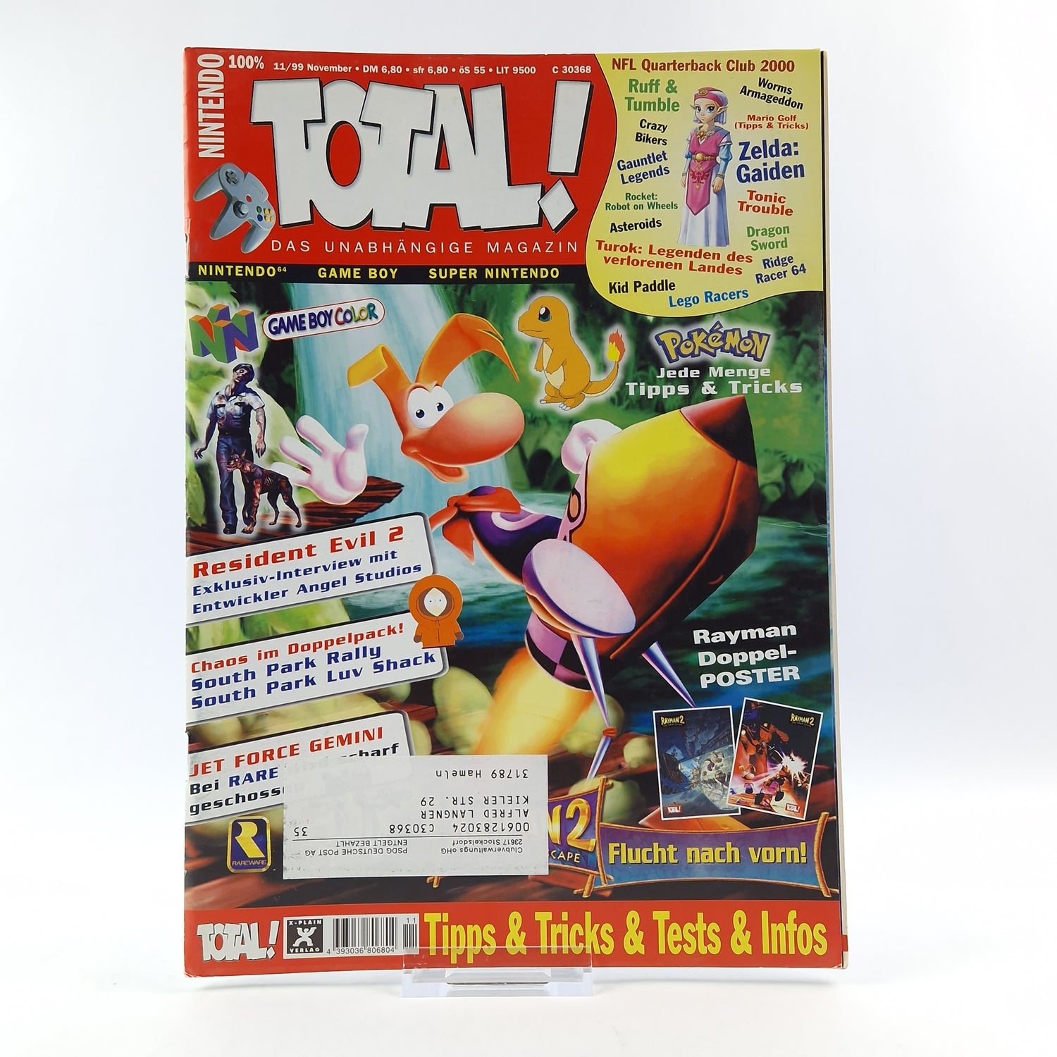 100% Nintendo TOTAL! Magazin : Rayman 2 November 1999 - total Zeitschrift