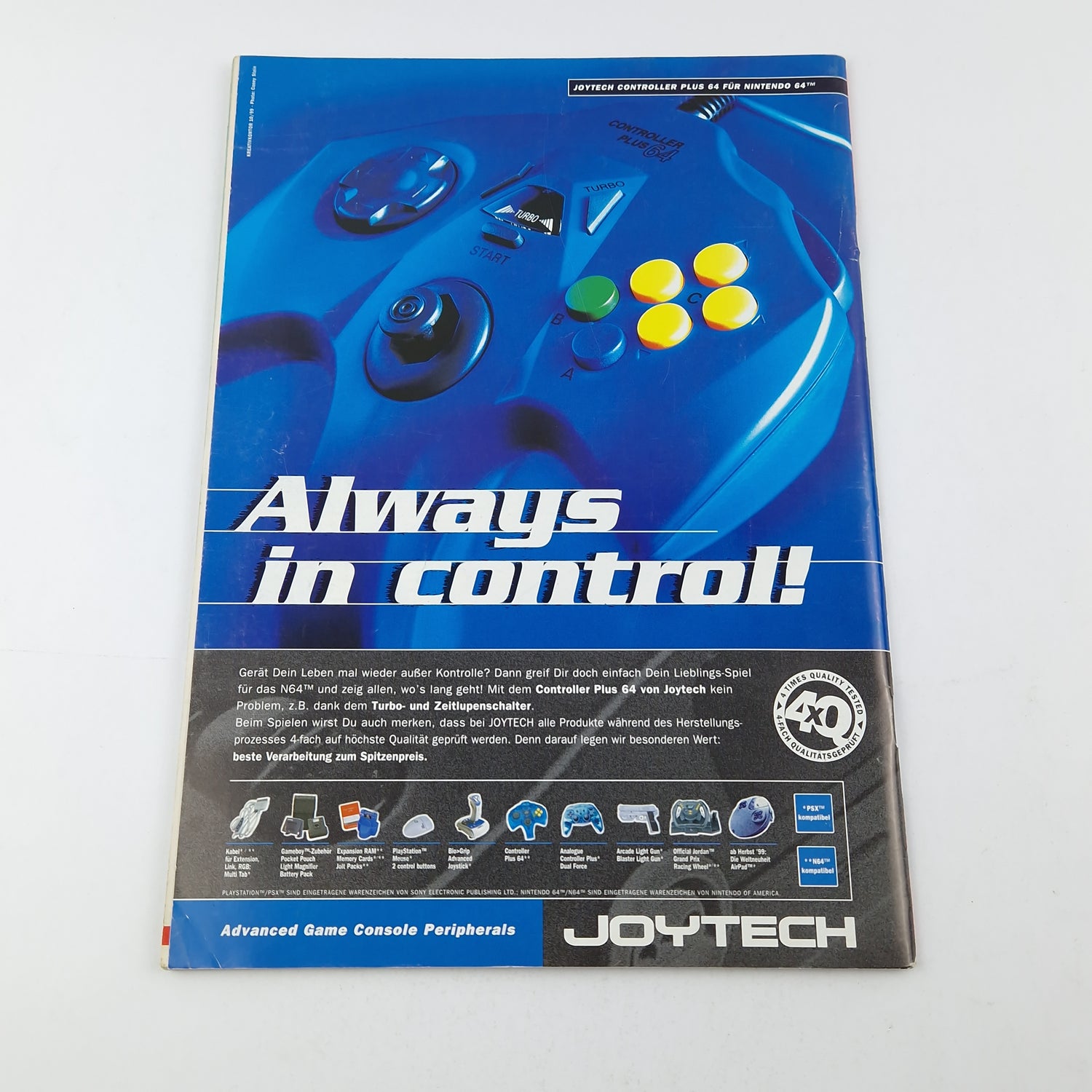 100% Nintendo TOTAL! Magazin : Rayman 2 November 1999 - total Zeitschrift